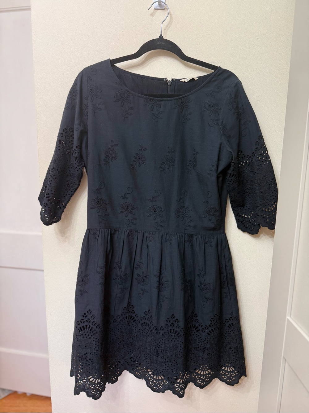 Jack Wills M Broderie Eyelet Navy Delicate Classic British Embroidered Preppy